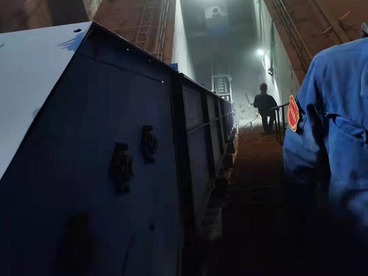 大傾角皮帶機現場圖片